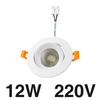 LED Downlight 220V Recessed Ceiling LED Spot Light 7W 12W 20W Round LED Ceiling Lamp Cold Warm White Lamp for Home Store