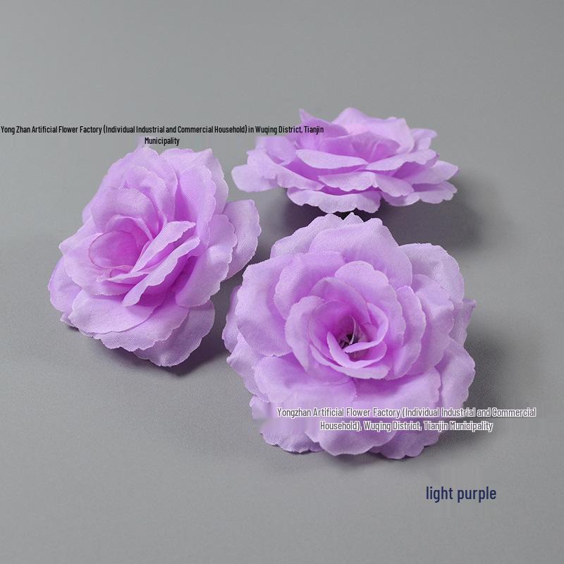 Decorazione Floreale a Forma di Rosa da 8CM per Pareti e Acconciature per Matrimoni ed Eventi