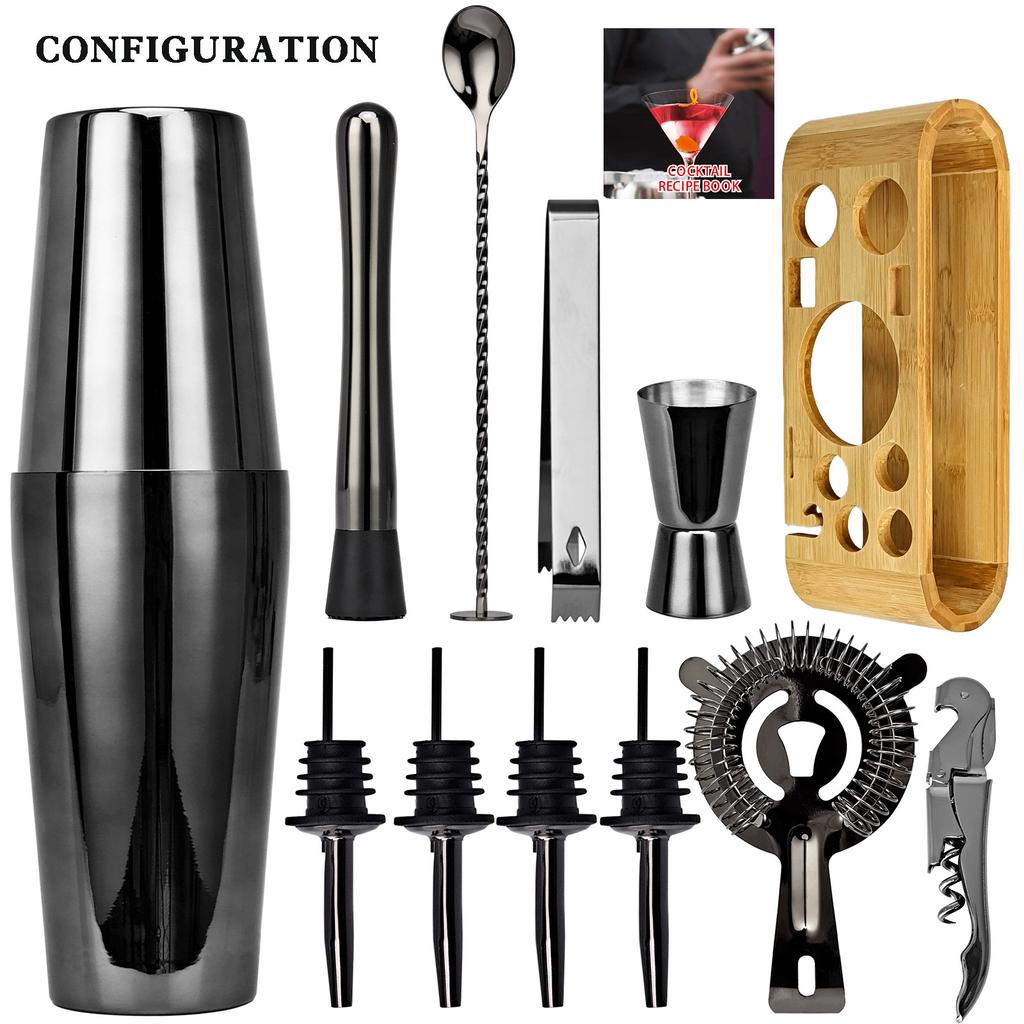Bar Tools Stainless Steel Mixer Set Cocktail Mixer Mug 12-Piece Set Snow Jug Mixer Full Set