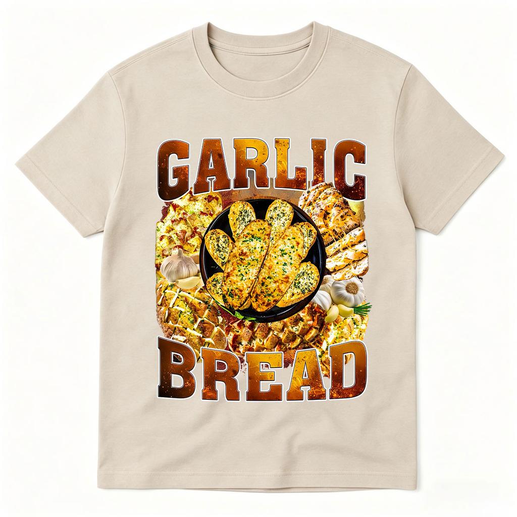 Garlic Bread Funny Meme Graphic Tshirts Unisex Unisex Fashion Cotton Tshirt Harajuku Short Sleeve Oversized T Shirts Streetwear