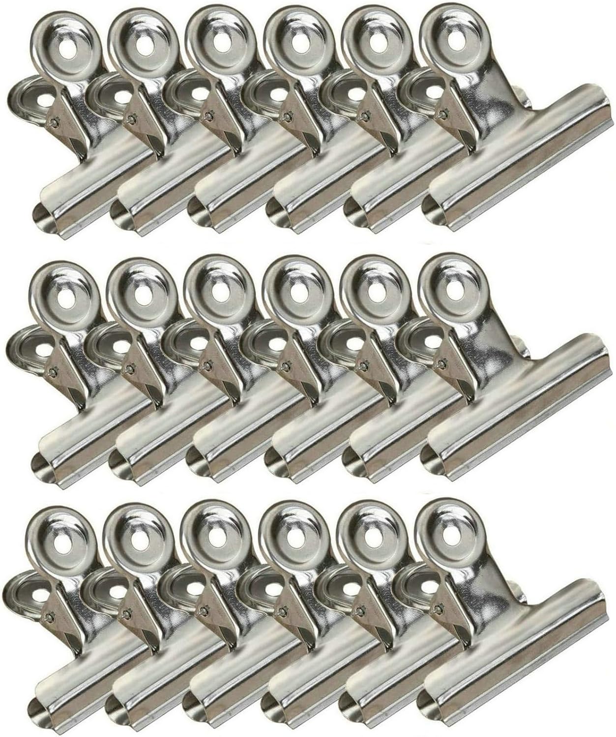 18 Pack Stainless Steel Chip Bag Clips Heavy Duty Food Bags Clamp Clips for Kitchen Office School25In 3670₽