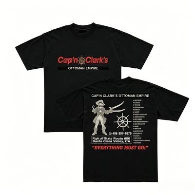 2026 Film Backrooms Capn Clarks Grafické tričko Bavlna Prodyšné Unisex Unisex Tričko Y2k Pohodlné Ležérní Streetwear Top