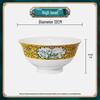 Chuyi Seven Intertwined Lotus Ceramic High-Foot Bowls (Set of 20)
