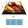 1pc Spider-Man Printing Blanket - Soft, All-Season Throw for Living Room, Bedroom,Personalized Gift with Adorable Cartoon Design