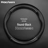 Hongqi Steering Wheel Cover: Leather & Carbon Fiber, Non-Slip, Fits H5/HS5/HS7/H7/HS3/H9, All-Season.