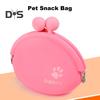 Silicone Dog Treat Pouch Puppy Snack Bag Fanny Pack with Clip Portable Dog Food Carrier Holder for Outdoor Training