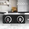 Duronic Hp2 Ss Kuchenka Elektryczna Przenośna Dwupalnikowa 2500W Stal