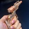 EDC QT-3000 Revolver Flip Push Slider Gun Telescopic Folding Decompression Fidget Spinner Stress Relief Metal Fingertip Gyro Toy