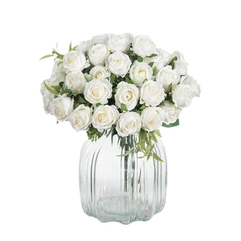 10-Head Osmanthus Rose Bouquet for Wedding, Home Decoration, or Photography