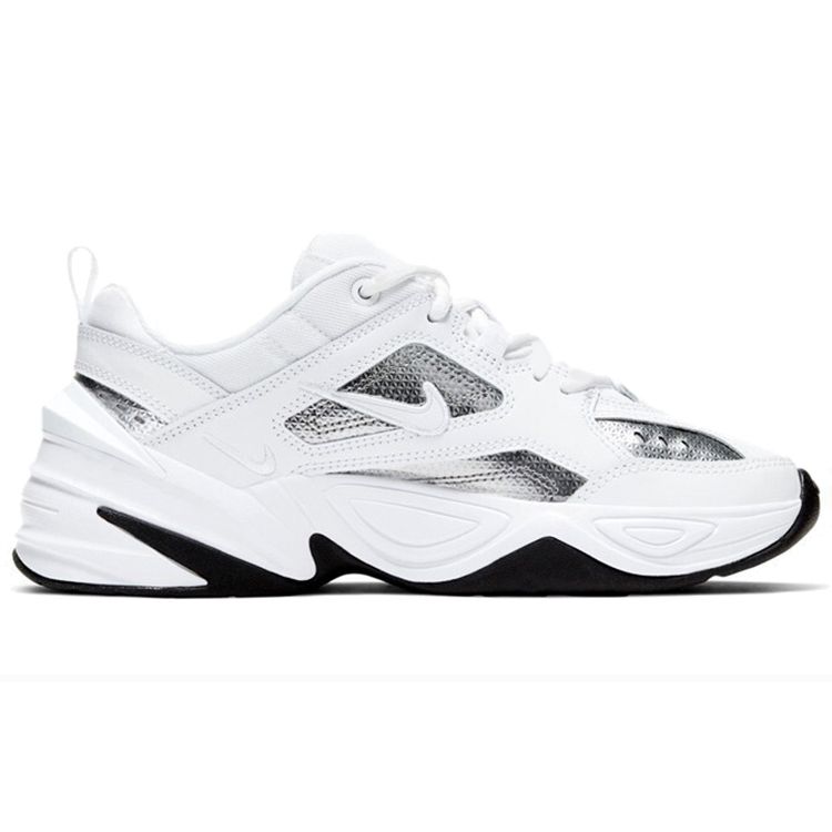 Nike Sneakers da Donna M2K Tekno ESS Argento Metallizzato Bianche CJ9583-100