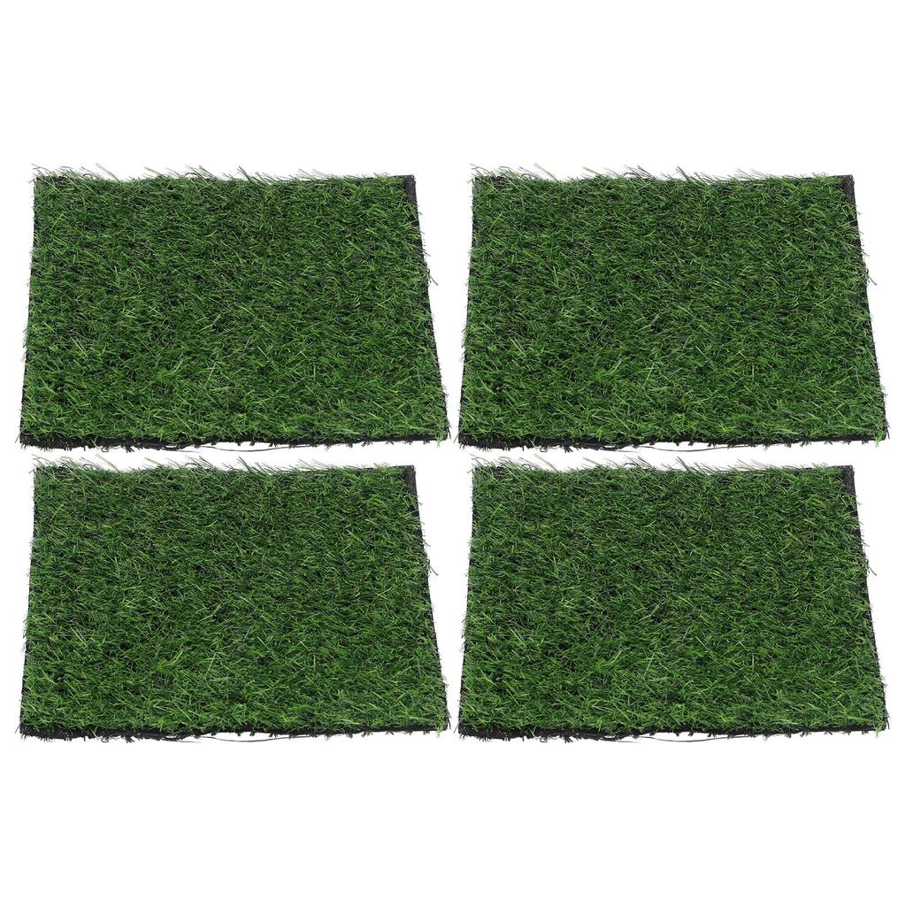 4PCS Artificial Plant Grass Lawn Turf Carpet DIY Miniature Landscape Decoration 25x25cm