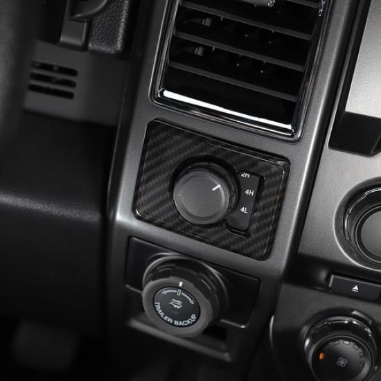 Inner Four-wheel Drive System Switch Decor Cover Trim for Ford F-150 2015-