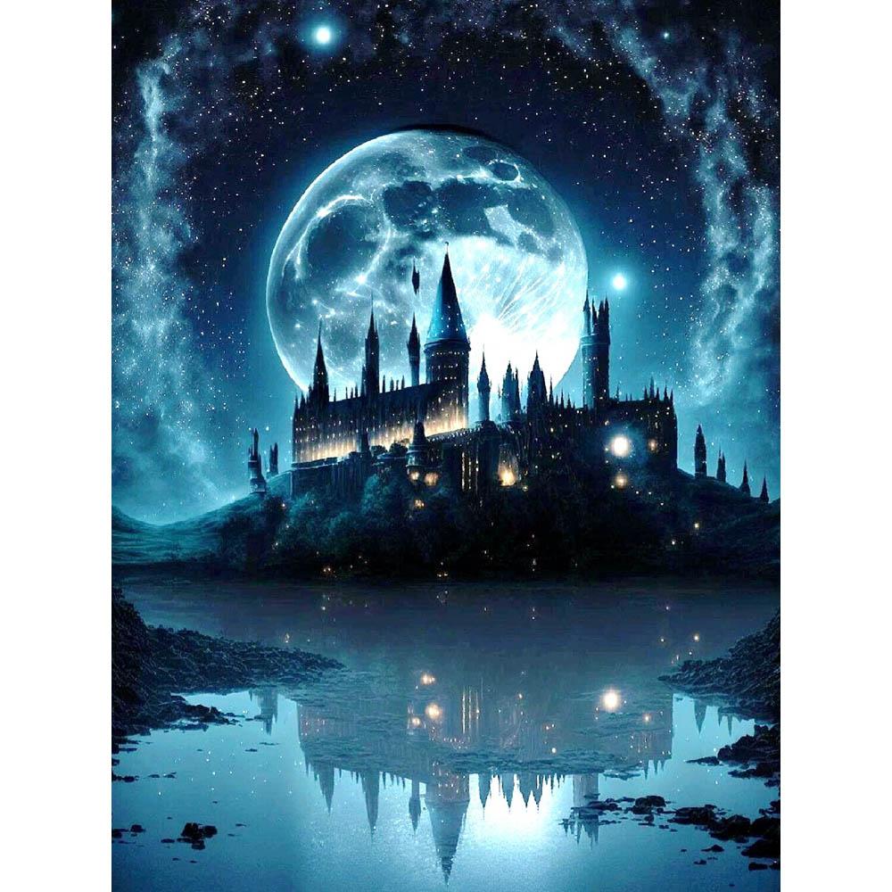 Harry Potter Magic School 5D DIY Diamond Painting Cross Stitch Castle Mosaic Embroidery Rhinestones Home Decor Kids Gift