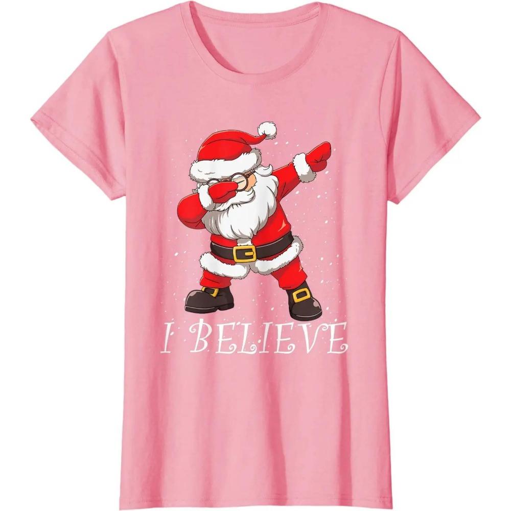 I Believe Dabbing Santa Claus Christmas T-Shirt