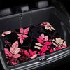 1pc Spring Summer Floral Print Individual Car Trunk Mat Interior Protection Cargo Liner Durable Polyester Floor Mat Safe