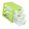 Drawer Organizer Jewelry Makeup Storage Box Plastic Container Case 3 Layers Green