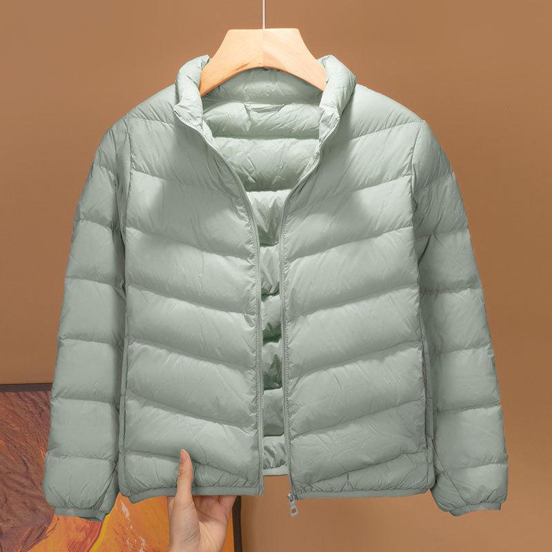 2025 Kids' Autumn-Winter Lightweight Down Short Jacket - Stand-Up Collar, Warm for Boys & Girls