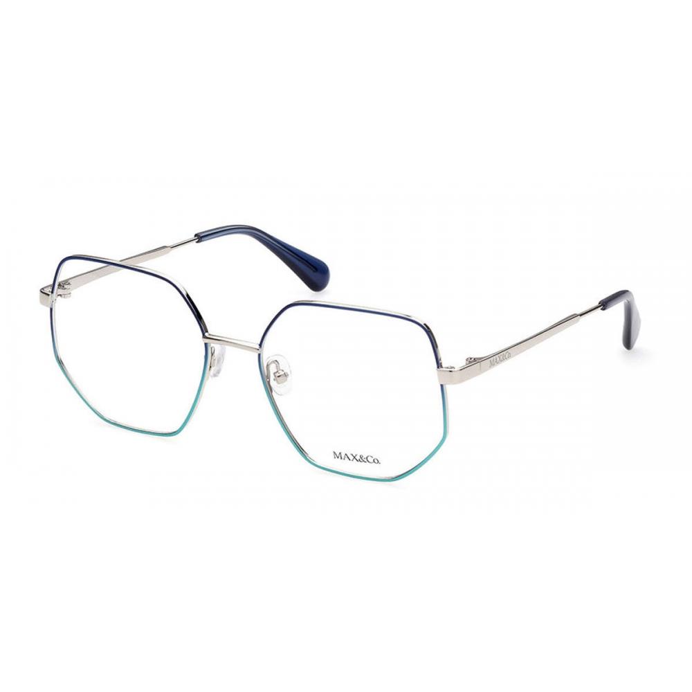 

Max Co. Mo5037 016 Women Eyeglasses Blue Silver/55-17-140