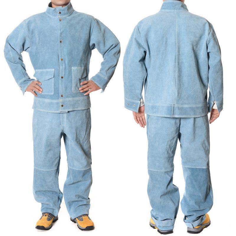 Leather Electric Welding Protective Workwear - Anti-scald Radiation Protection for Welders.