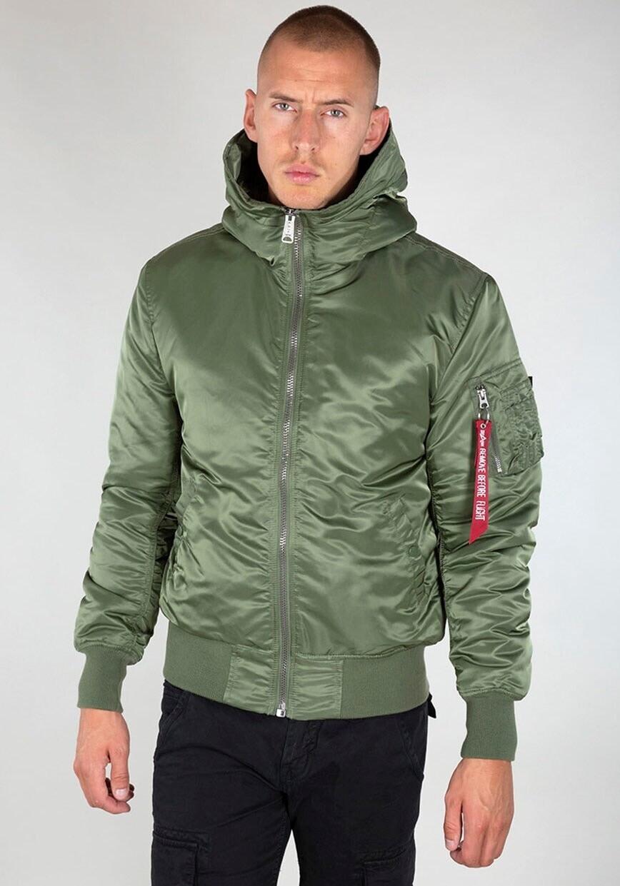 

Alpha Industries MA-1 Hooded (158104) зимняя куртка sage green (158104-01) XXL