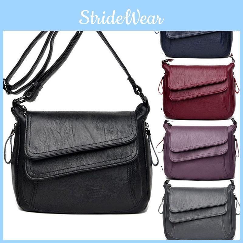 High-quality Women's Casual Shoulderbag Soft Pu Leather Handbag With Fine Workmanship