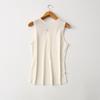 Self-Retention ~ Elegant Simple Wide Shoulder Strap Ice Linen Sleeveless Knitwear Women's Summer Thin Knitted Vest Bottoming Shirt