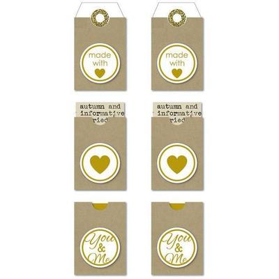 Made with Love Self-adhesive Labels - Kraft
