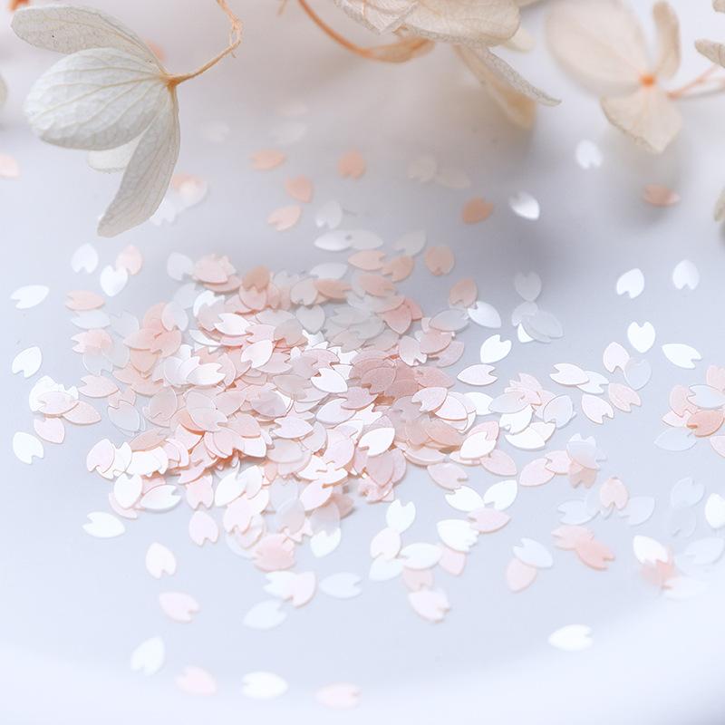 6/12 Grids Cherry Blossom Petals Nail Art Glitter Sequins Holographic Nail Flakes Sequin Mixed Iridescent Powder Nail Decoration