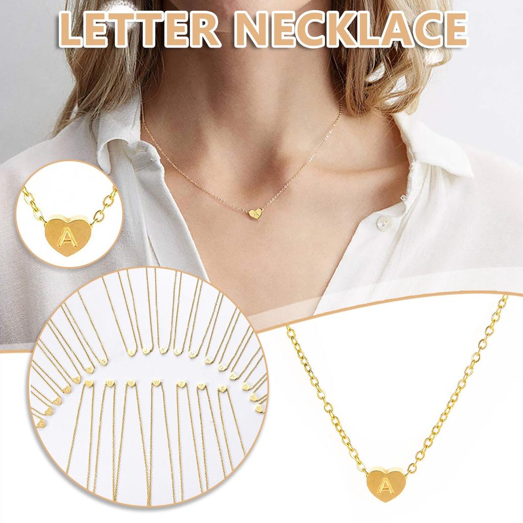 Buy Heart Initial Pendant Necklace For 