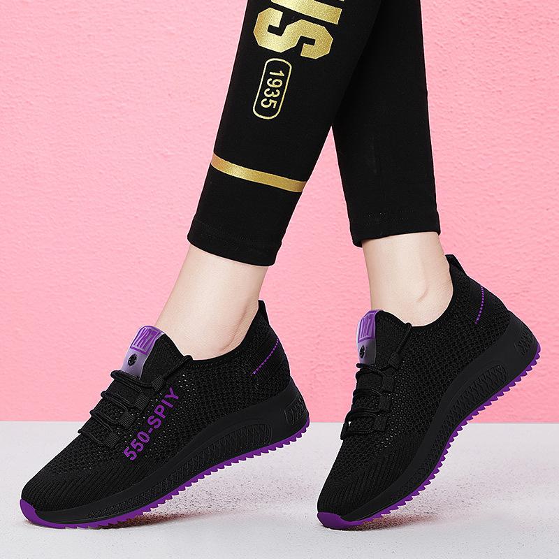 Temperament running shoes women's new breathable mesh mesh shoes shock-absorbing casual lightweight sneakers