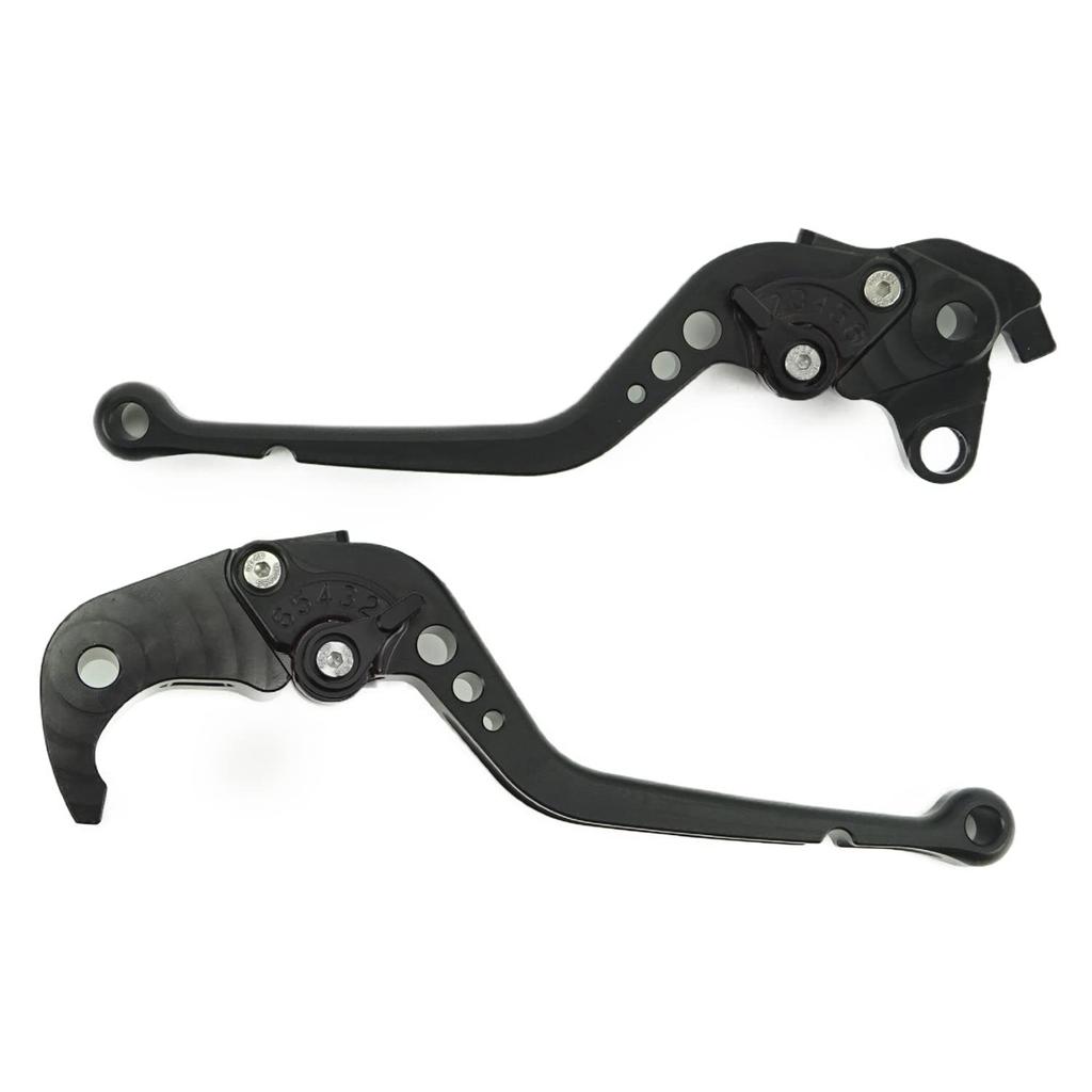 H62 Schwarz HONDA Kompatibel mit CBR1000RR SC57 und CB1000R SC60 (Schwarz) Brems-/Kupplungshebel, 6-stufig verstellbar,