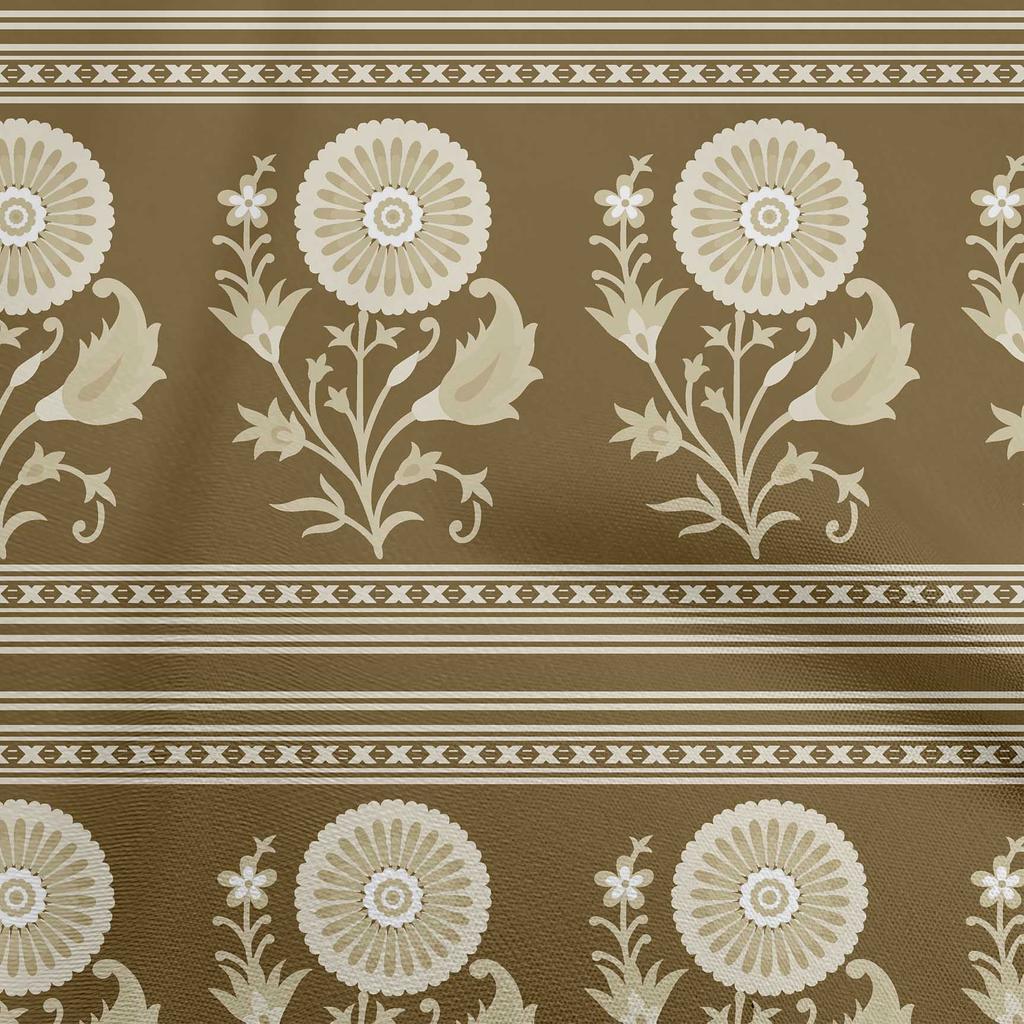 oneOone Cotton Flex Dark Magenta Fabric Maxican Floral Fabric For Sewing Printed Craft Fabric By The Yard 40 Inch