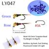 6PCS Fast Sinking Perdigon Euro Nymph Wet Fly Fishing Tungsten Bead Head Barbless Jig Hook Trout Grayling panfish Fishing Lures