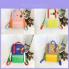 Kids Nylon School Backpack With Cartoon Pattern And Ergonomic Shoulder Straps For Preschoolers