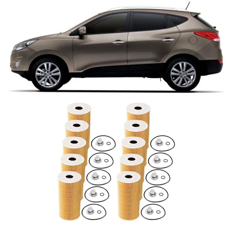 A96I-10Stuks Oliefilter 263202F000 26320-2F000 263202F100 Voor KIA Nieuwe Sorento 2.0T Hyundai Ix35