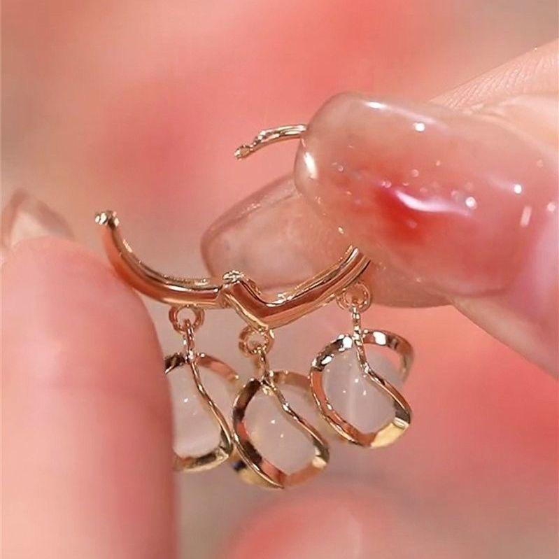 Neuer Eingang Modeohrringe Kristall Trendig Wassertropfen Damen Hängeohrringe Lange Quaste Eleganter Schmuck für Frauen