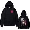 Anime Overlord Albedo "Discipline Before Power" Graphic Hoodie, Unisex Cartoon Manga Harajuku Sweatshirt, Men's Fashion Streetwear