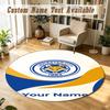 Round Rug Custom NameLeicester City Pattern Non Slip Carpet Home Floor Decor