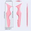 Easy To Control Silicone Eyeliner Ruler Multifunctional Eye Makeup Aid Eyeliner Tool Mascara Lipstick Silicone Beauty Ruler