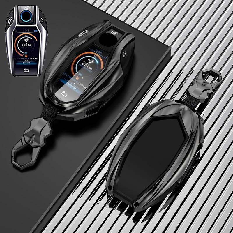 Zinc Alloy Car Key Case LED Display For BMW 5 7 Series G11 G12 G30 G31 G32 i8 I12 I15 G01 X3 G02 X4 G05 X5 G07 X7 Accessories