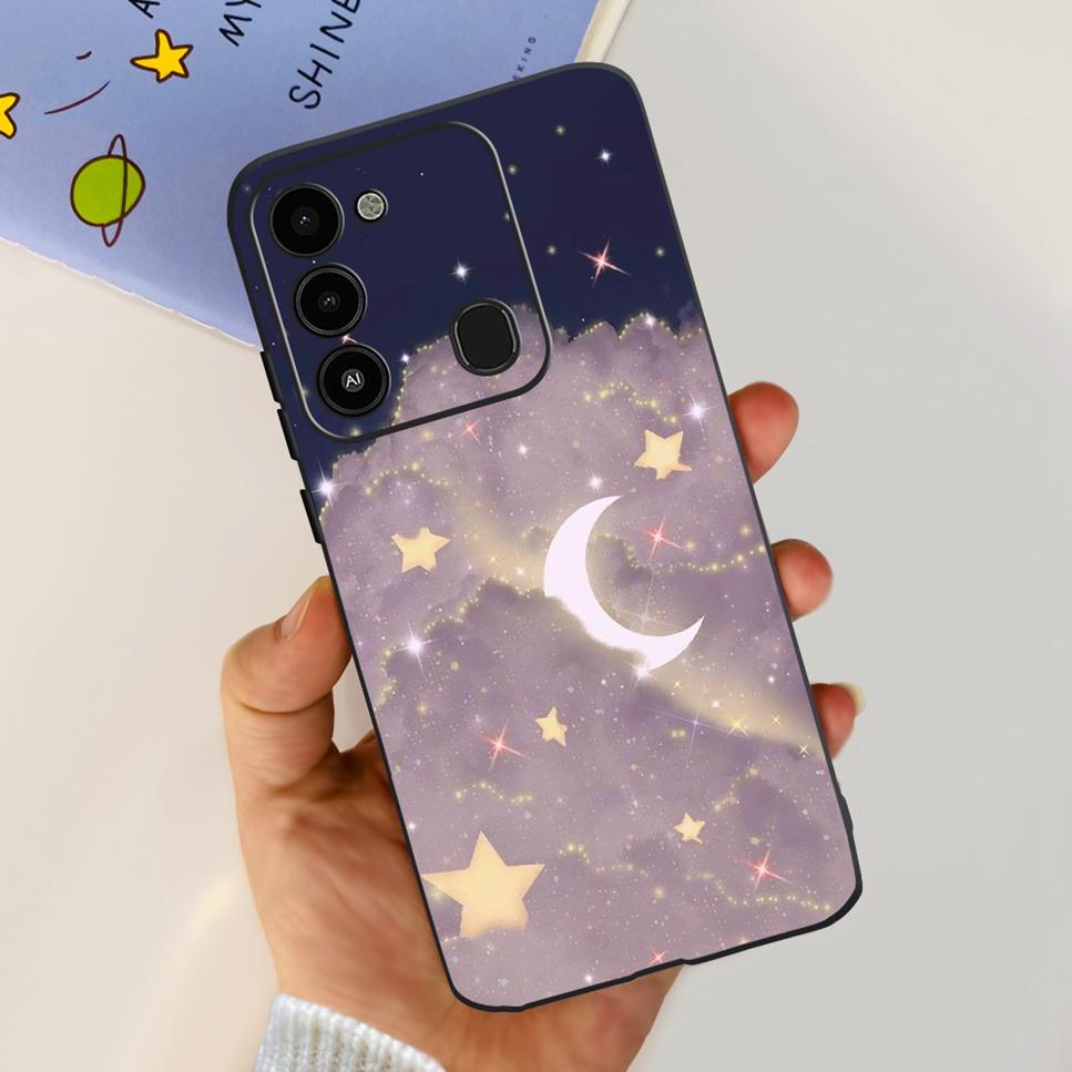 For Tecno Spark GO 2022 Case KG5 Soft Silicone Cute Cat Phone Cover For Tecno SparkGO 2022 6.52" Luxury Love Flower Cases Funda