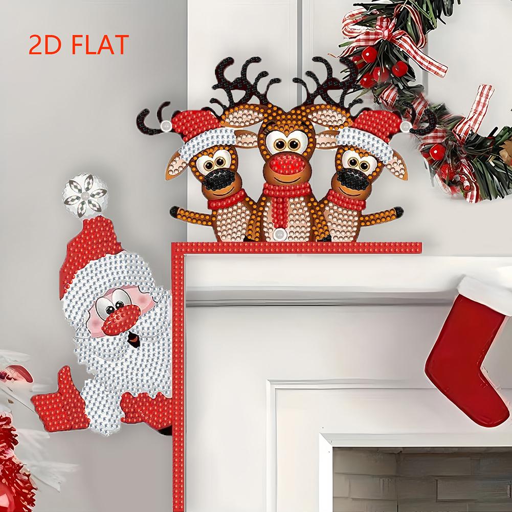 

2D Flat Pattern Christmas Theme Christmas Door Frame Decorations Door Corner Decor 5D Diamond Painting Art Kit for Home Decor China Mainland