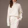 Nuovo Pullover Casual a Manica Lunga in Maglia Liscia Autunno Donna Inverno Spesso Morbido Collo Alto Pullover Maglioni Donna Moda Maglieria Morbida Jumper 24913