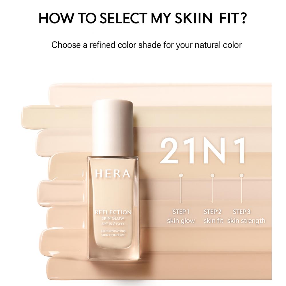 Hera REFLECTION SKIN GLOW FOUNDATION SPF15/PA++ 30g