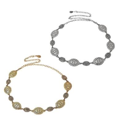 Stylish Versatile Metal Waist Chain Ethnic Style Belt Elegant Beach Party Jewelry Body Accessory for Music Festivals