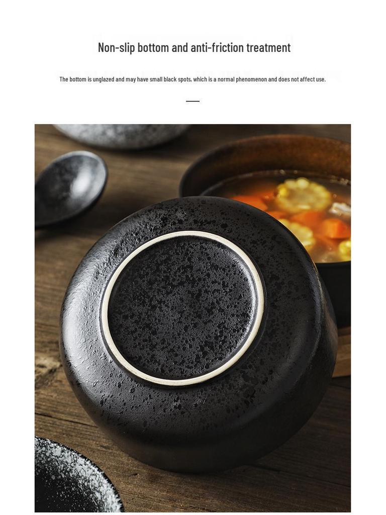 Large Japanese Ceramic Soup & Noodle Bowl - Tang Monk Style