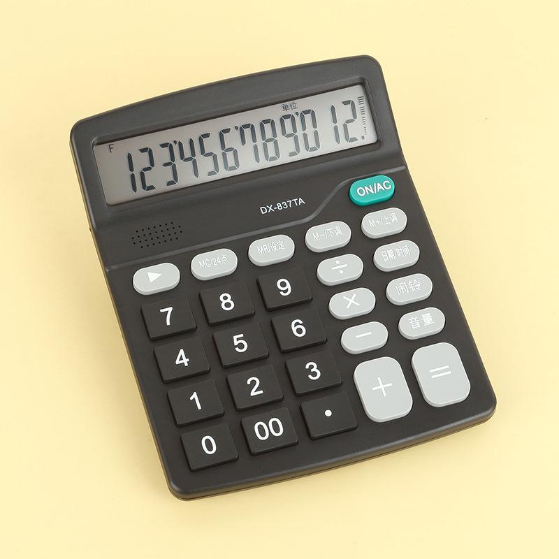 12-stelliger elektronischer Taschenrechner, Solar-Taschenrechner, Taschenrechner mit doppelter Stromversorgung für das Home Office und die Schule, Finanzbuchhaltungstools