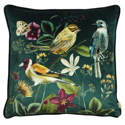 Midnight Garden Bird Cushion Cover