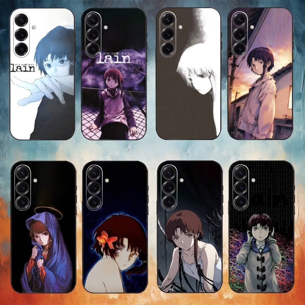 S-Serial E-Experiments L-Lain Phone Case For Samsung Galaxy A73,A72,A71,A70,A53,A52,A51,Others Soft Black Cover
