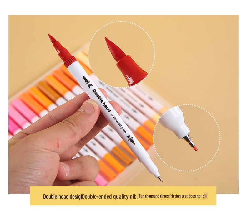 Doppelseitige waschbare wasserbasierte Marker, weiche Spitze, 48 oder 80 Farben für Kinderzeichnungen und zum Konturieren.